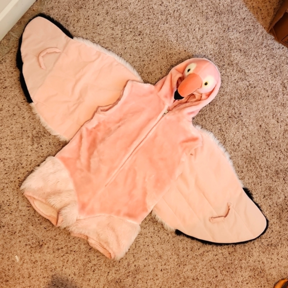 High Quality, Plush Pink Flamingo Unisex Halloween Costume size 7/8